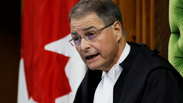 Speaker of the House of Commons Anthony Rota speaks during Question Period on Parliament Hill in Ottawa 