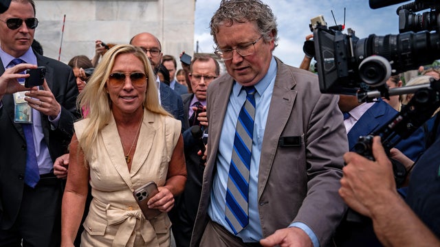 Reps. Greene And Massie Reportedly Consider Push To Vacate Speaker Johnson 