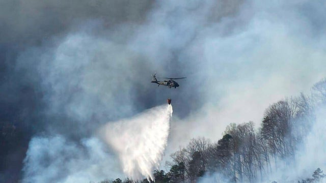Crews fighting wildfires in North Carolina 
