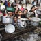 Food distributed to Palestinians in Gaza under Israeli attacks 